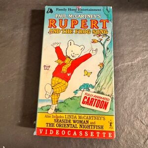 Paul McCartneys Rupert and The Frog Song VHS Video Cassette Entertainment